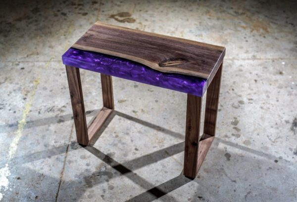 SIDE TABLE WITH EPOXY