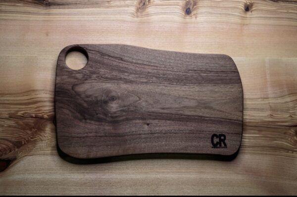 BLACK WALNUT BOARD WITH A FINGER HOLE - Image 2